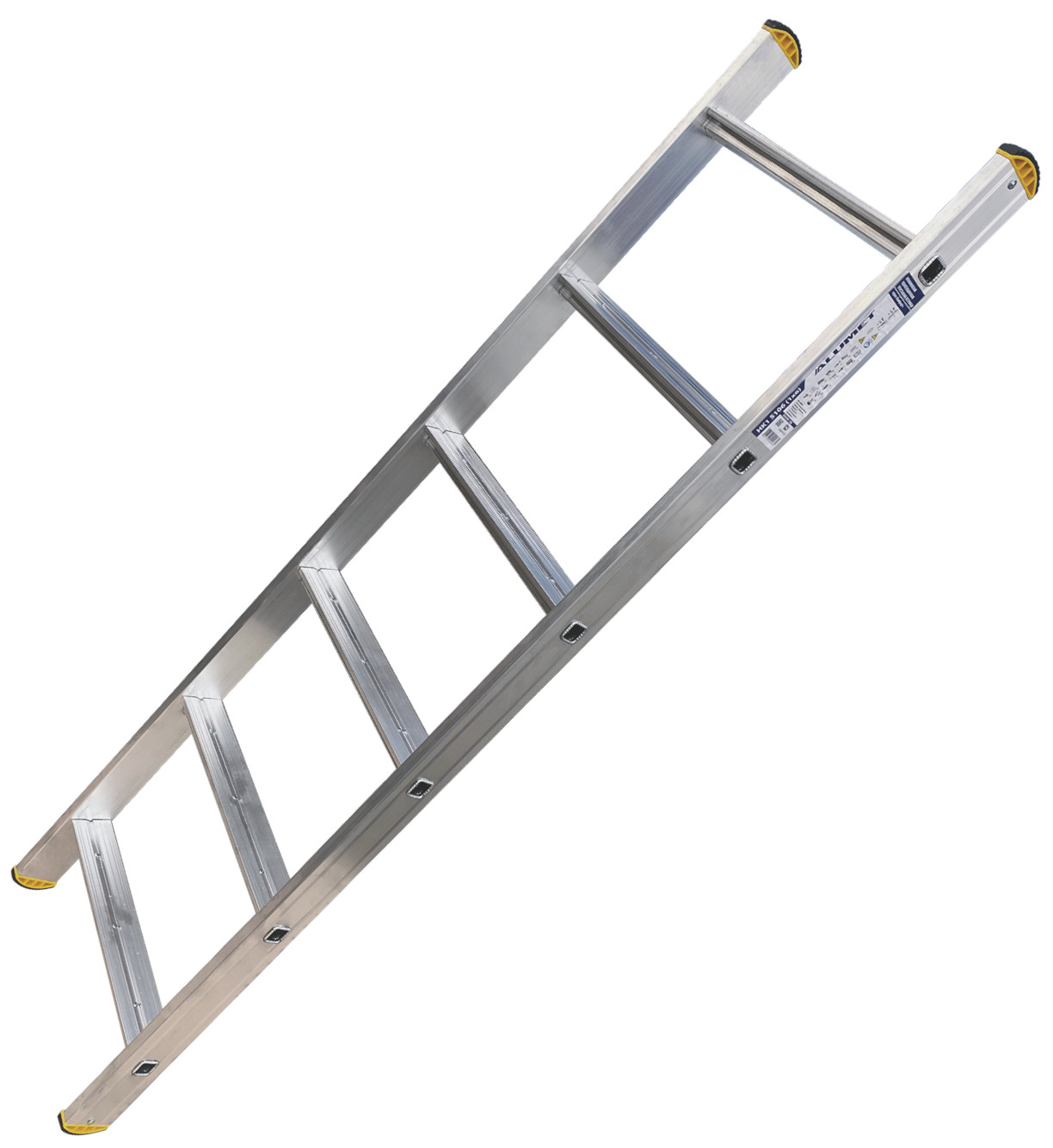 Односекционная лестница 1х6 Алюмет HK1 5106, алюминий - фото